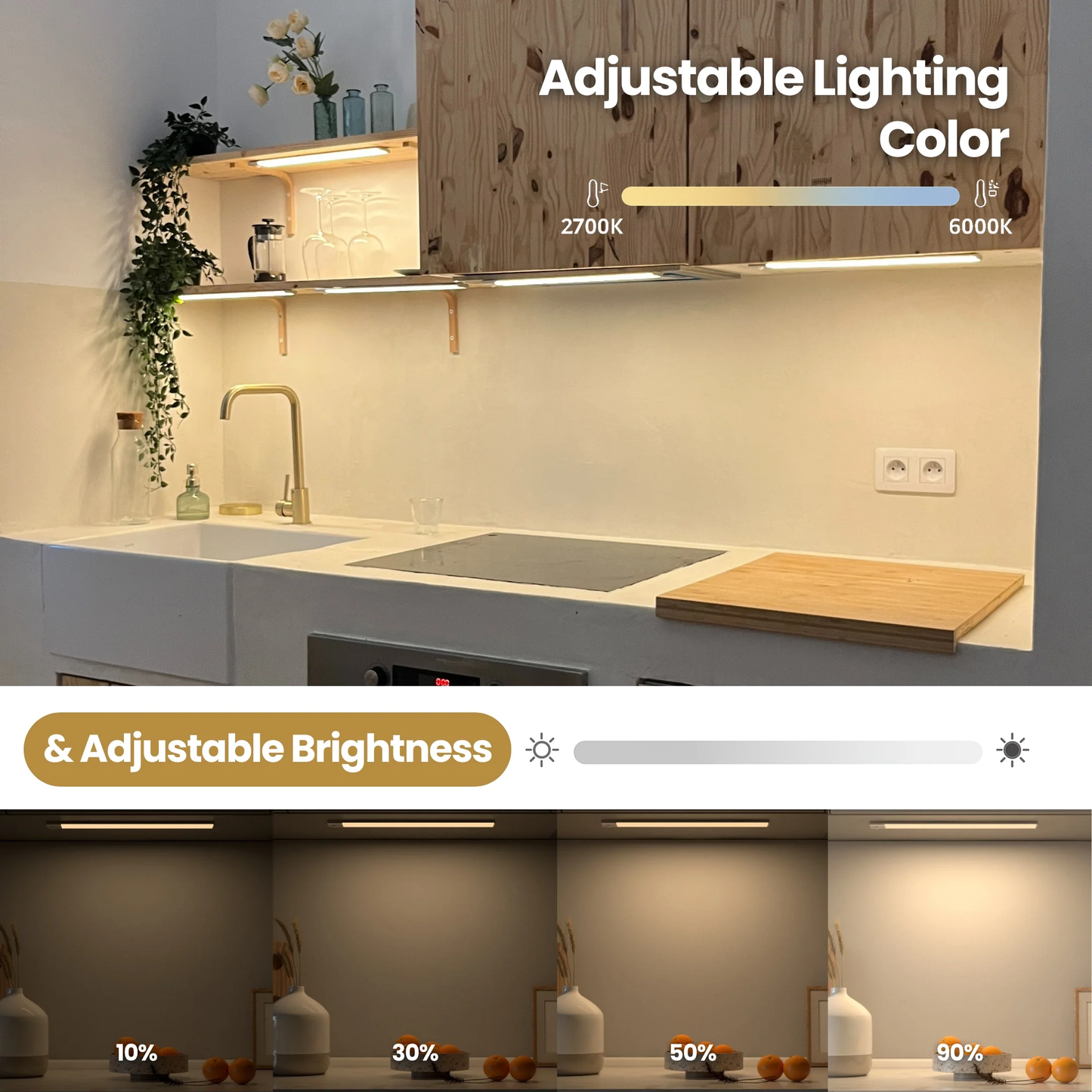 Nexhale™ Motion Sensing Magnetic Cabinet Lights